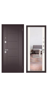 COMFORT MP (Шоколад букле, RL-4 МДФ Эмаль молоко 9Е-164 mirror) 2050х860 правая 56,8кг